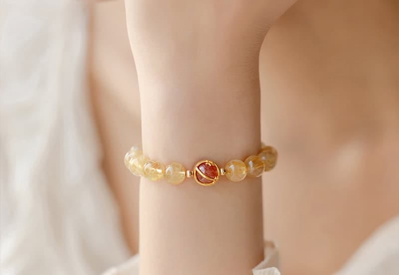 Rutilated Quartz Bracelet
