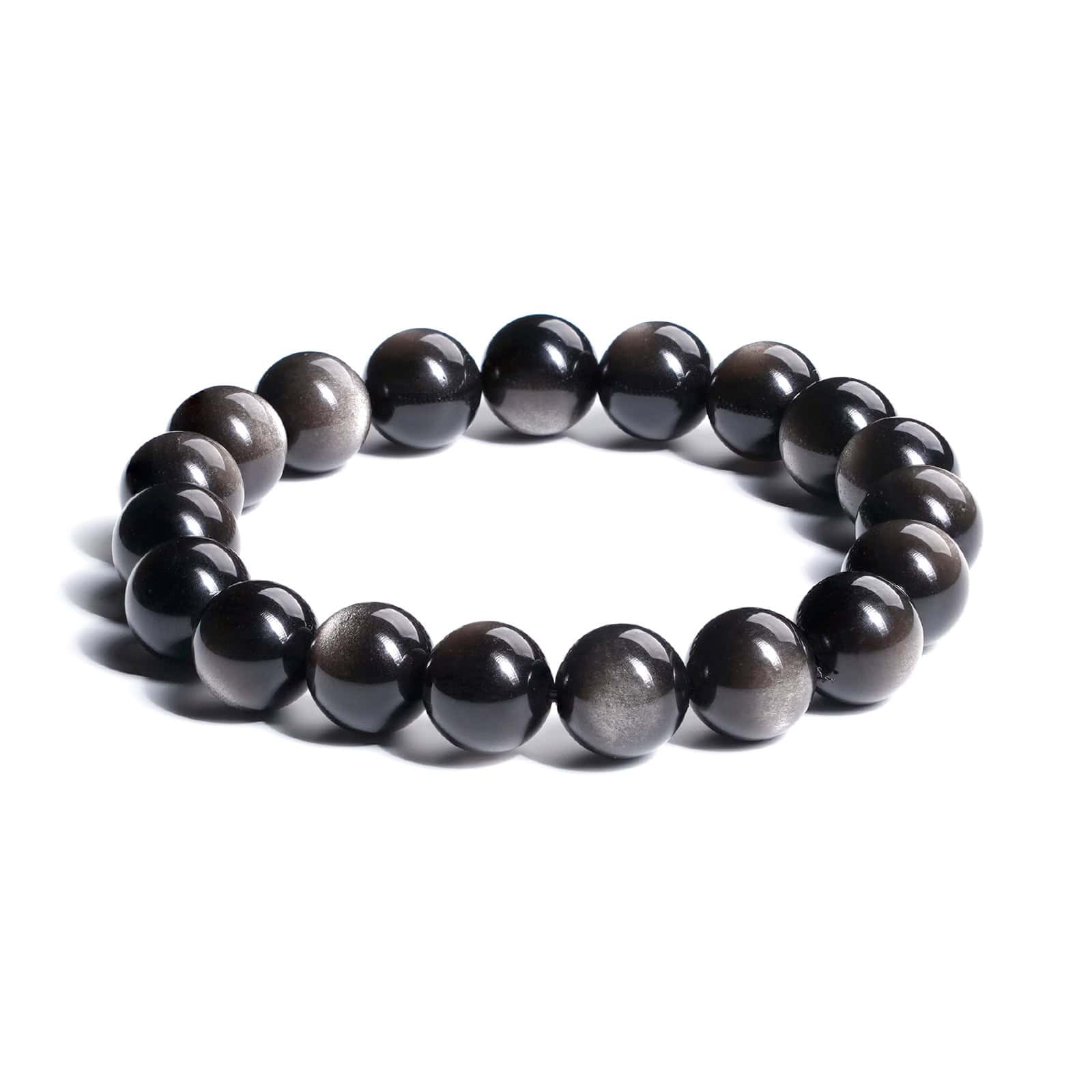 double-eye silver luster Obsidian bracelet double-eye silver luster Obsidian bracelet