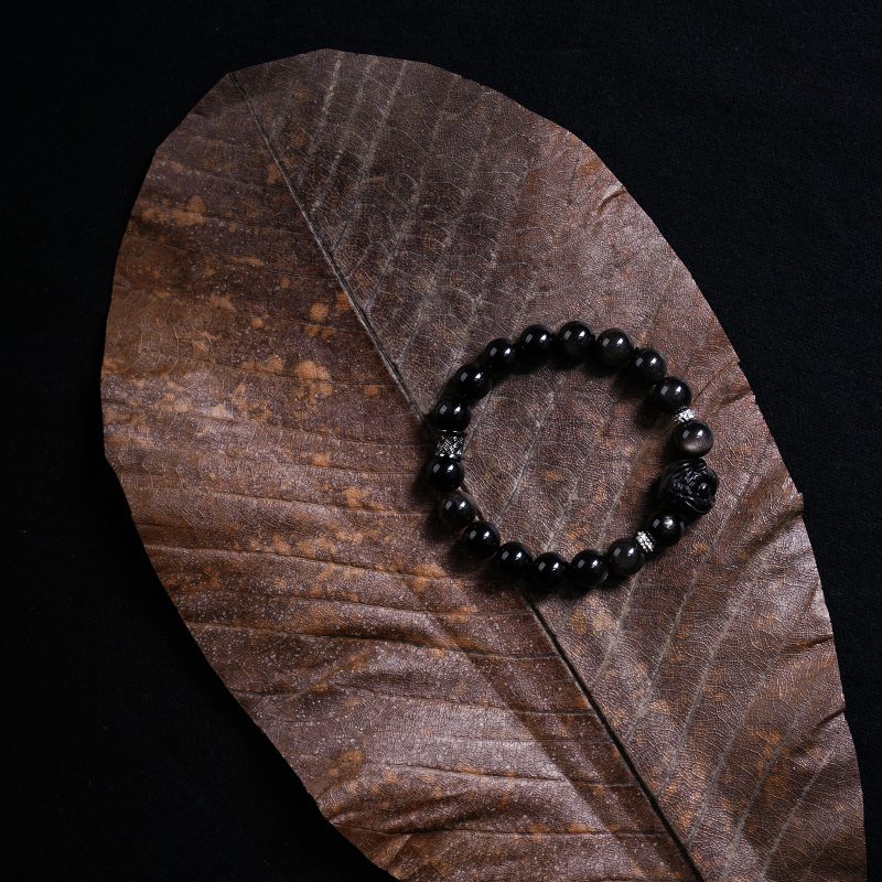 Obsidian bracelet