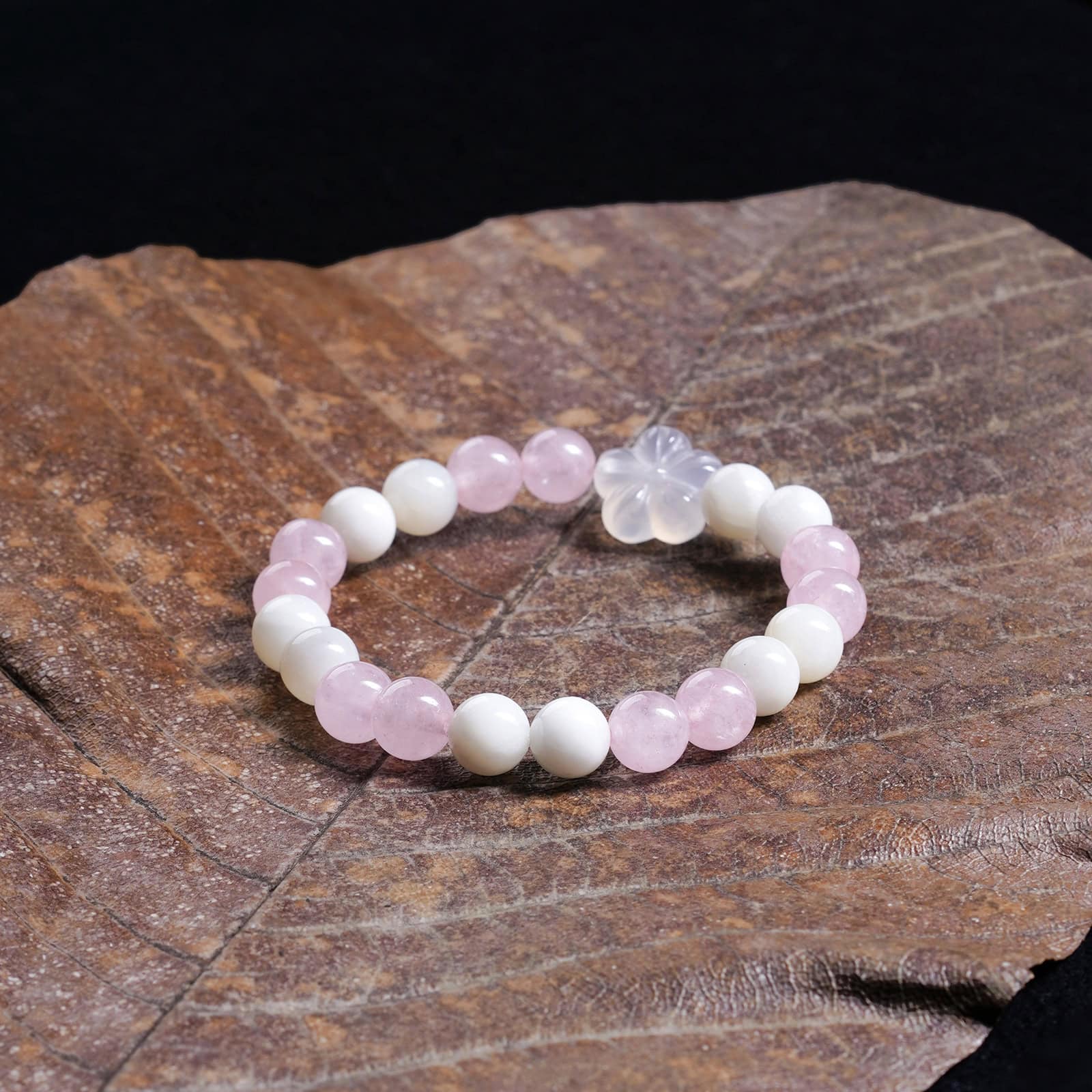 Rose Quartz &Brazilian Moonstone Rose Quartz &Brazilian Moonstone