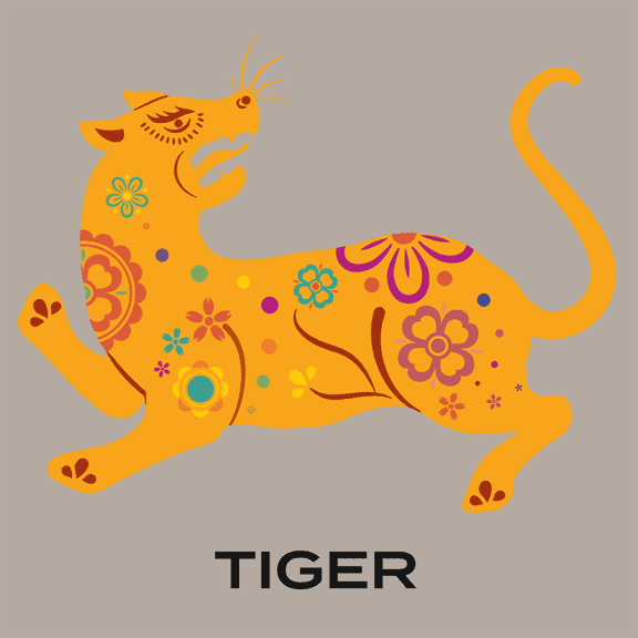 Zodiac sign tiger