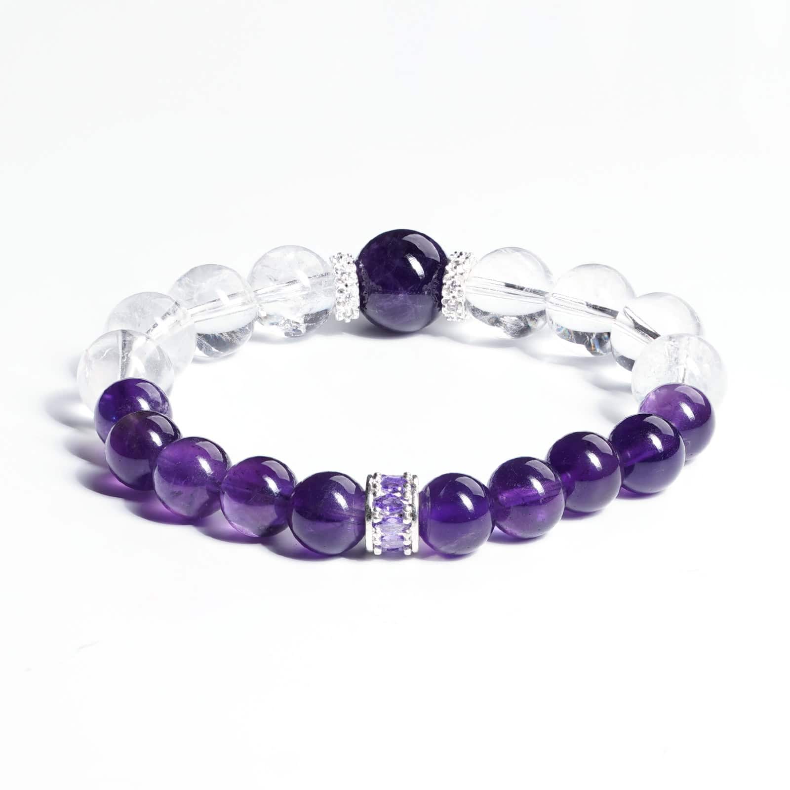 Amethyst&Clear Quartz Bracelet