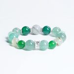 Green Rutilated·Moss Agate·Green Strawberry·Chalcedony·Prase Bracelet