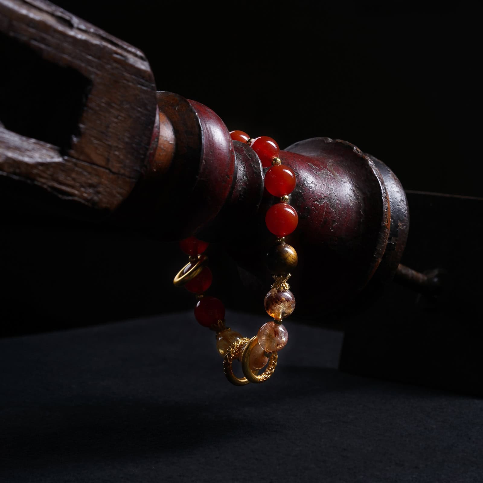 Red Agate&Citrine&Tiger's Eye Bracelet